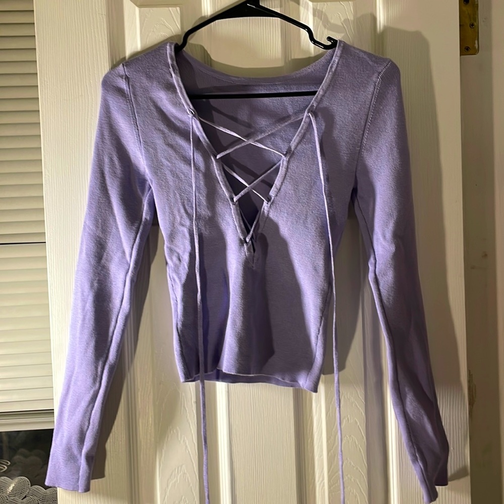 Lilac purple long sleeve